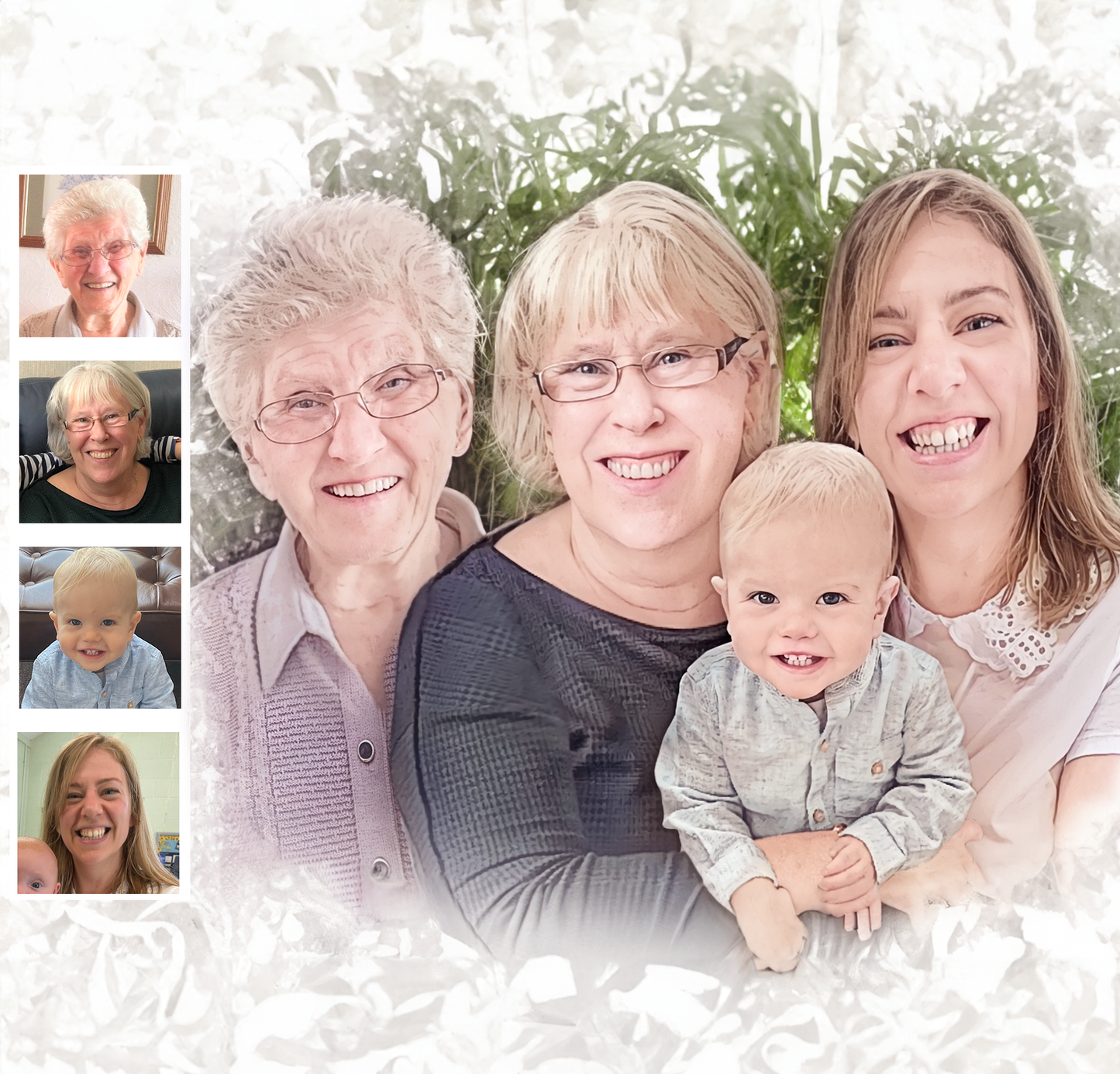 Composition from Multiple Photos - Photo Restoration Included