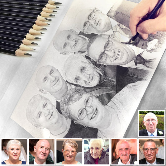 Hand Drawn Pencil Portraits – Hyper-Realistic Sketches from Your Photos