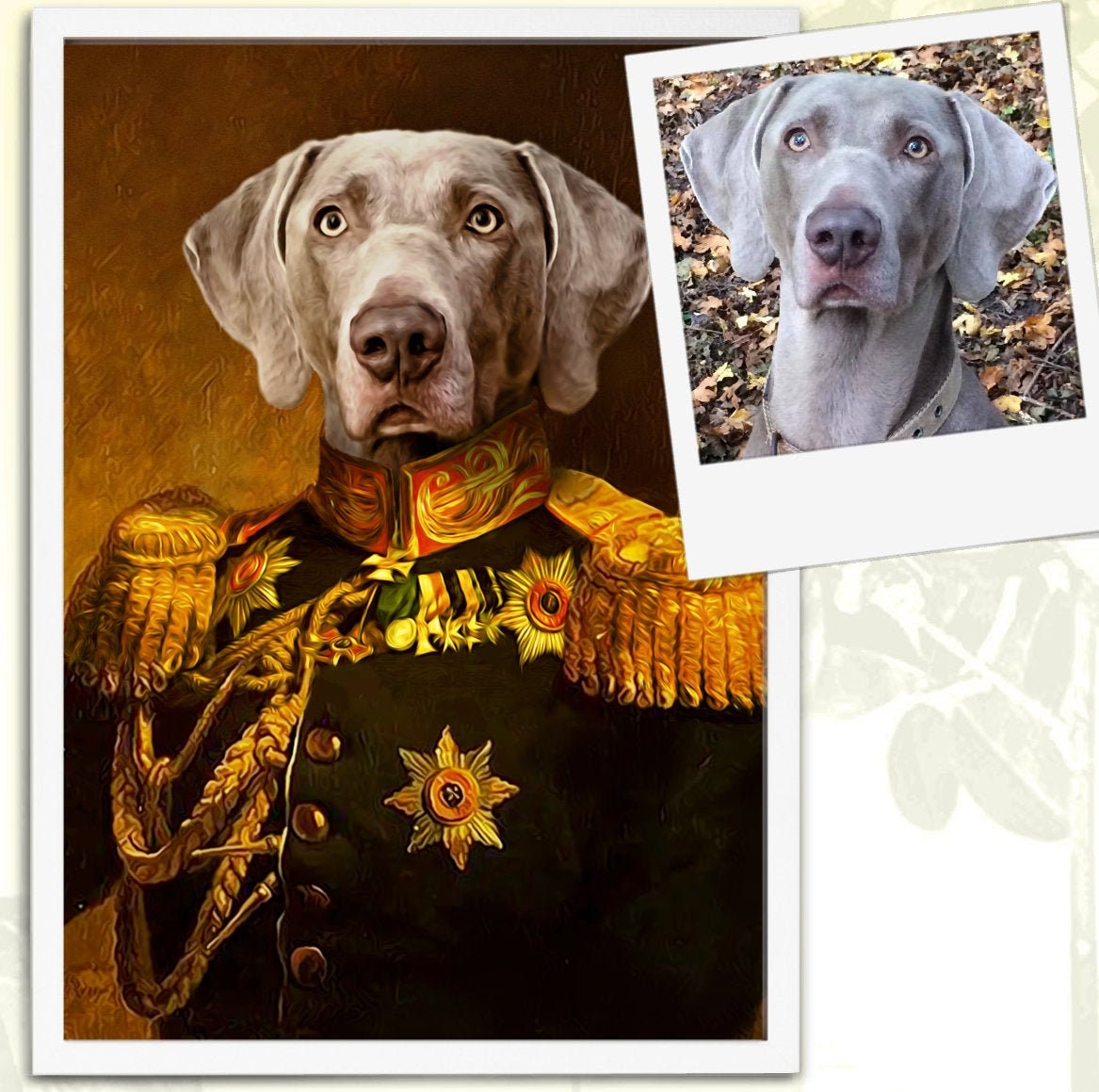 Custom Dog Portrait, Pet Portrait Royal, Renaissance Animal Painting, Funny Pet Lover Gift