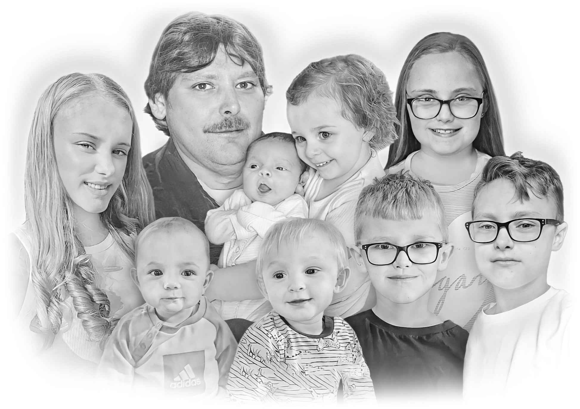 Add Deceased Loved One To Picture - Photo Restoration Included - The Perfect Gift for Someone Special this Christmas.