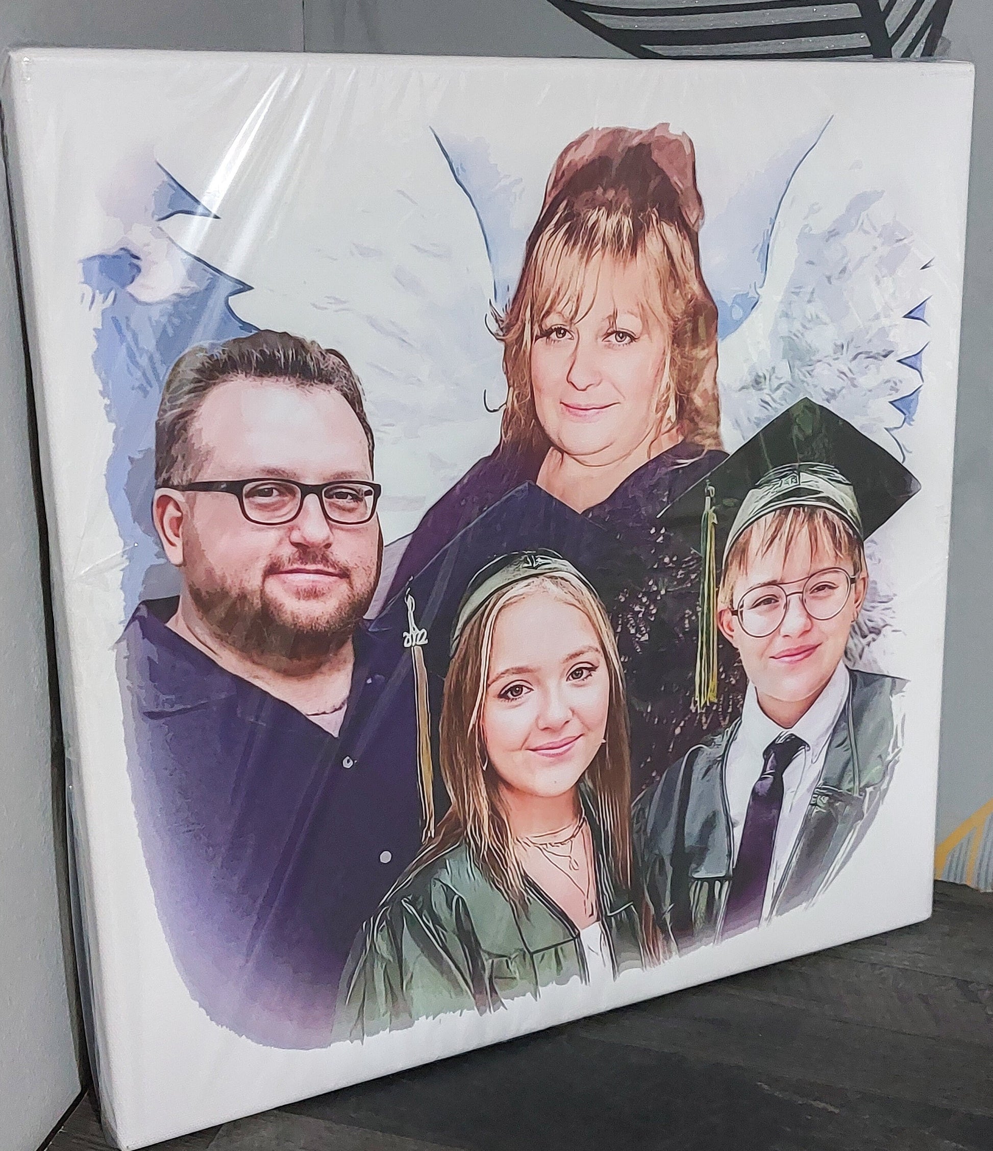 Add Deceased Loved One To Picture - Photo Restoration Included - The Perfect Gift for Someone Special this Christmas.