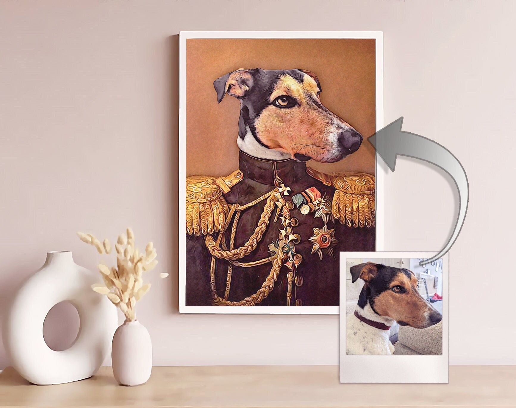 Custom Dog Portrait, Pet Portrait Royal, Renaissance Animal Painting, Funny Pet Lover Gift