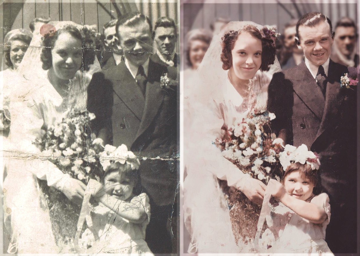 Vintage Photo Restoration: Bring Your Old Memories Back to Life with our Professional Photo Repair and Colorization Service